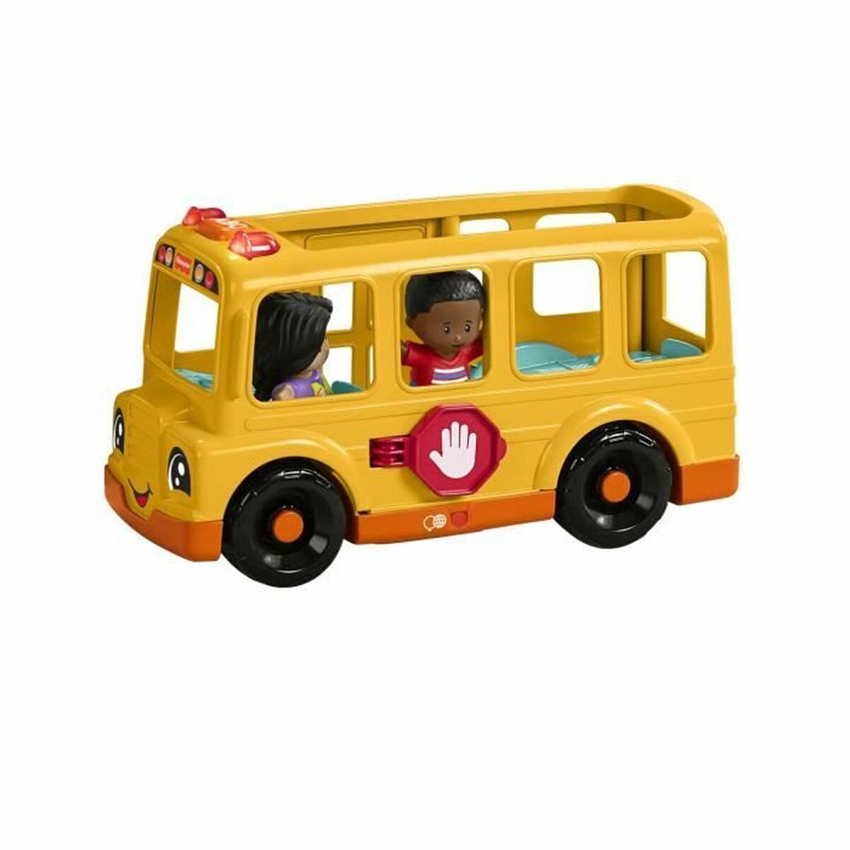 Action Figure Fisher-Price Little People-El autobús escolar-Vehículo de empuje musical HYT03-3