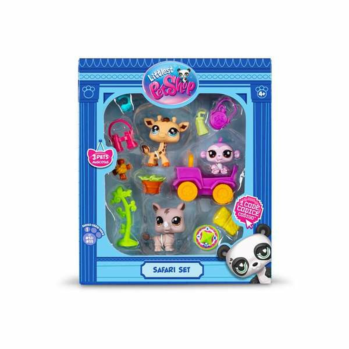Playset Bandai Littlest Pet Shop SAFARI 8 Pieces-6