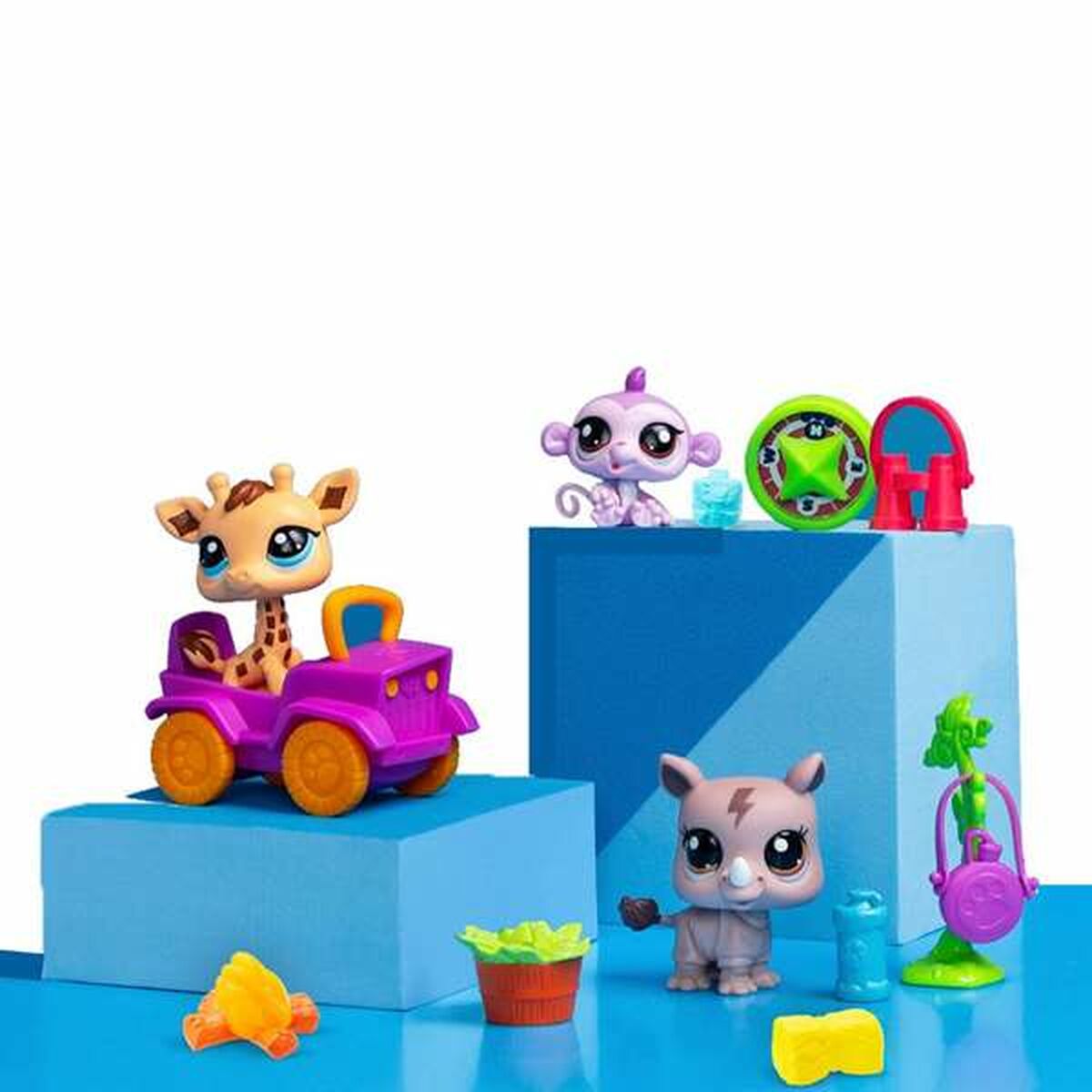 Playset Bandai Littlest Pet Shop SAFARI 8 Pieces-5