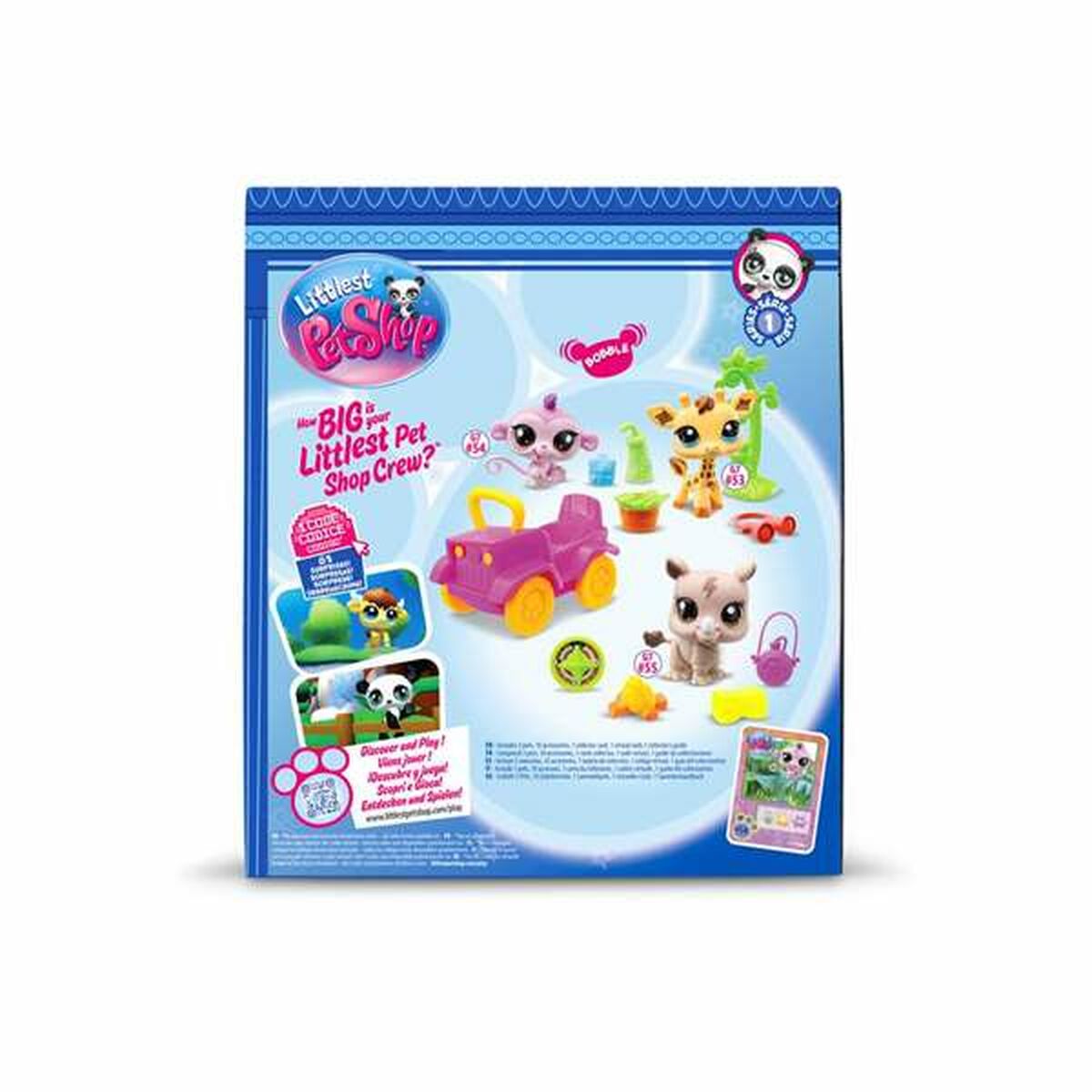 Playset Bandai Littlest Pet Shop SAFARI 8 Pieces-1