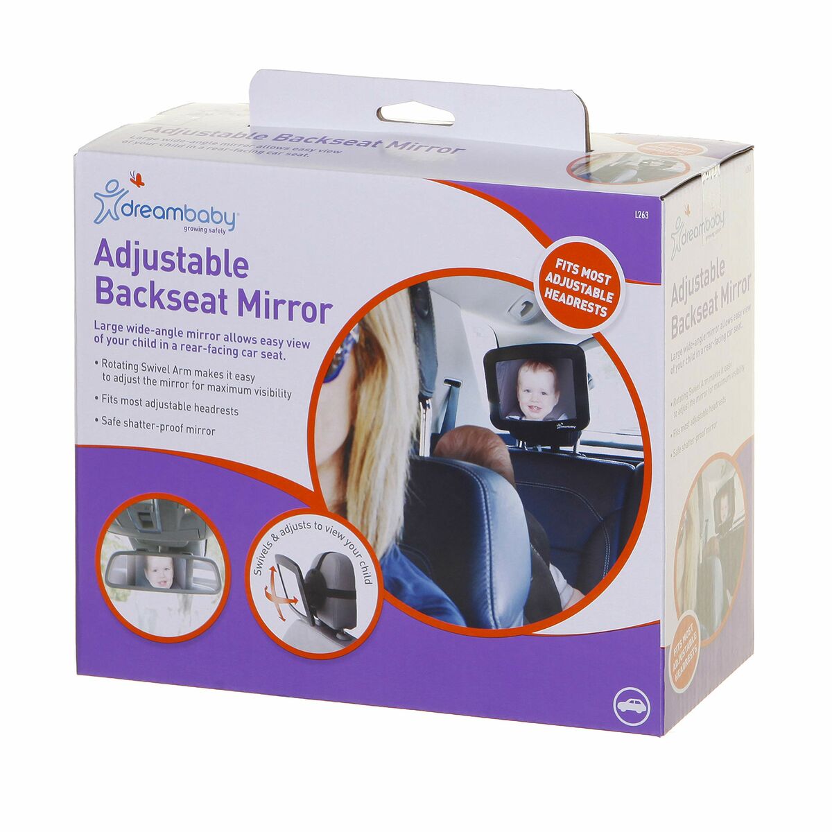 Rearview Baby Mirror for Rear Seat Dreambaby-1
